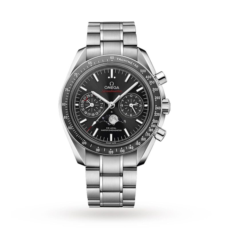 OMEGA SPEEDMASTER MENS 44.25MM CO AXIAL AUTOMATIC MOONPHASE WATCH O30430445201001