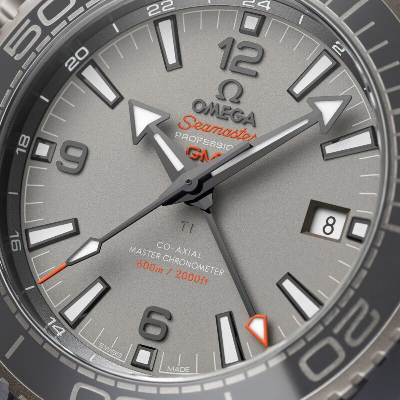 OMEGA SEAMASTER PLANET OCEAN 600M CO AXIAL MASTER CHRONOMETER GMT 45.5MM MENS WATCH GREY O21592462299002 - Image 6