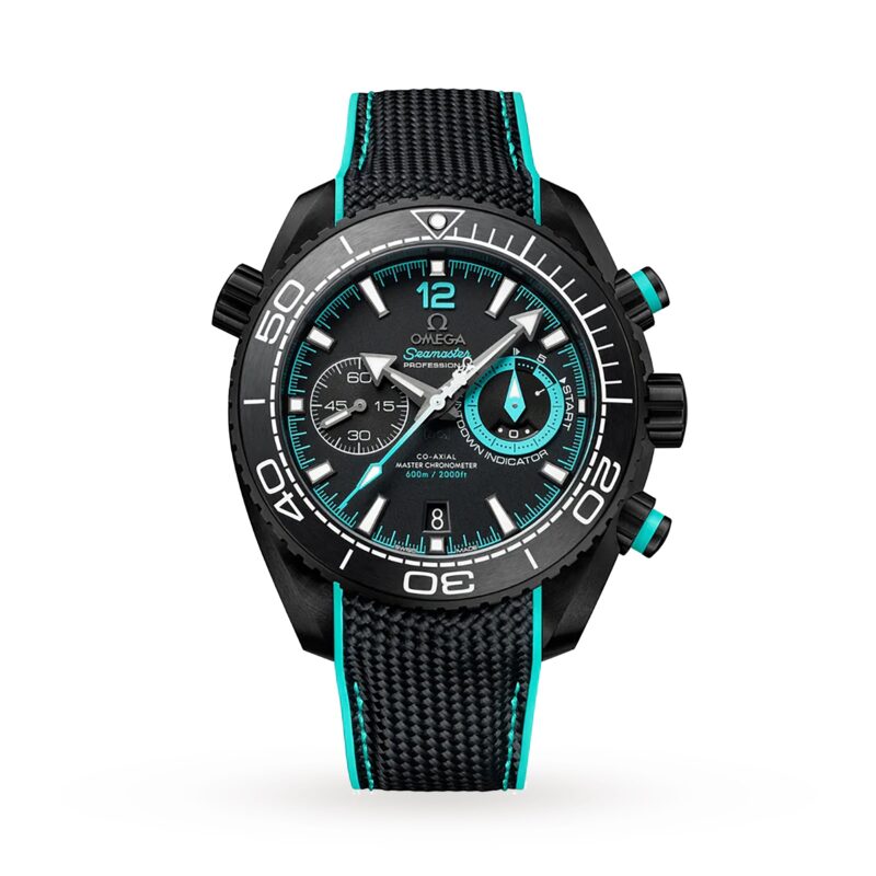 OMEGA SEAMASTER PLANET OCEAN 600M CO AXIAL MASTER CHRONOMETER CHRONOGRAPH 45.5MM ETNZ DEEP BLACK MENS WATCH O21592465101003