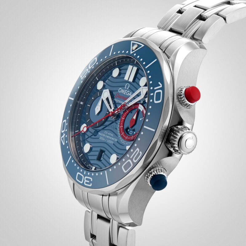 OMEGA SEAMASTER DIVER CO AXIAL MASTER CHRONOMETER CHRONOGRAPH 44MM MENS WATCH O21030445103002 - Image 6