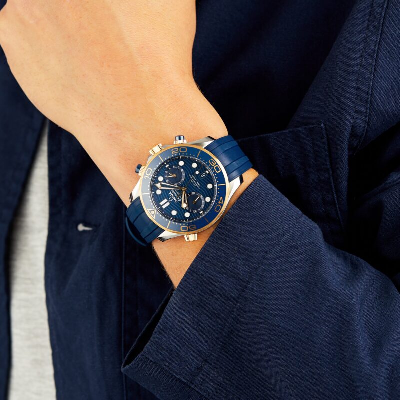 OMEGA SEAMASTER DIVER CO AXIAL CHRONOGRAPH 44MM MENS WATCH O21022445103001 - Image 3