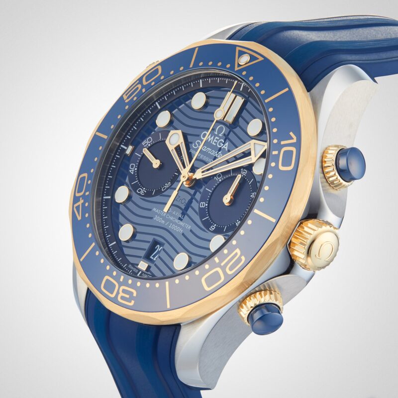 OMEGA SEAMASTER DIVER CO AXIAL CHRONOGRAPH 44MM MENS WATCH O21022445103001 - Image 7