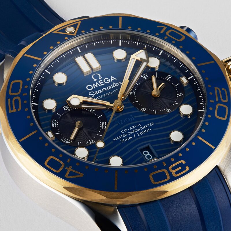 OMEGA SEAMASTER DIVER CO AXIAL CHRONOGRAPH 44MM MENS WATCH O21022445103001 - Image 8