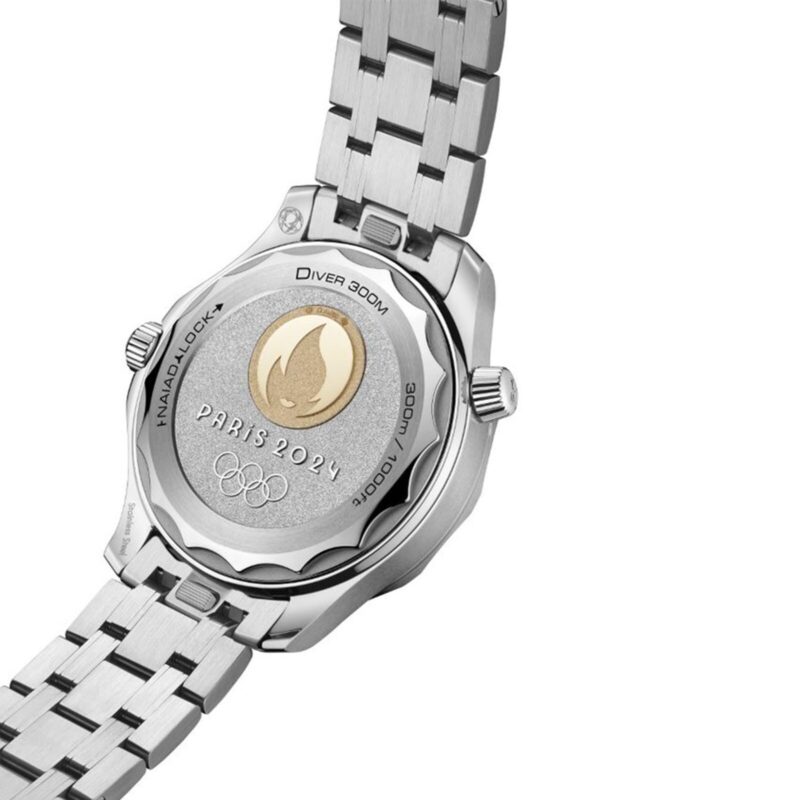 OMEGA SEAMASTER DIVER 300M CO AXIAL MASTER CHRONOMETER PARIS 2024 42MM MENS WATCH WHITE O52221422004001 - Image 3