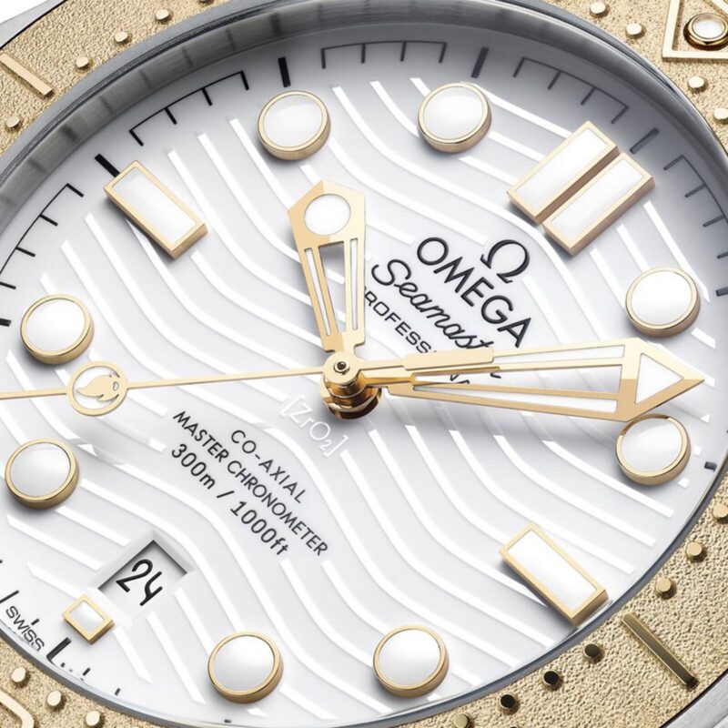 OMEGA SEAMASTER DIVER 300M CO AXIAL MASTER CHRONOMETER PARIS 2024 42MM MENS WATCH WHITE O52221422004001 - Image 4