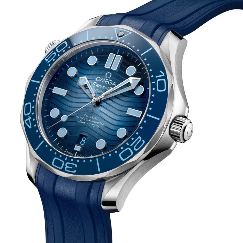 OMEGA SEAMASTER DIVER 300M CO AXIAL MASTER CHRONOMETER 42MM SUMMER BLUE O21032422003002 - Image 3