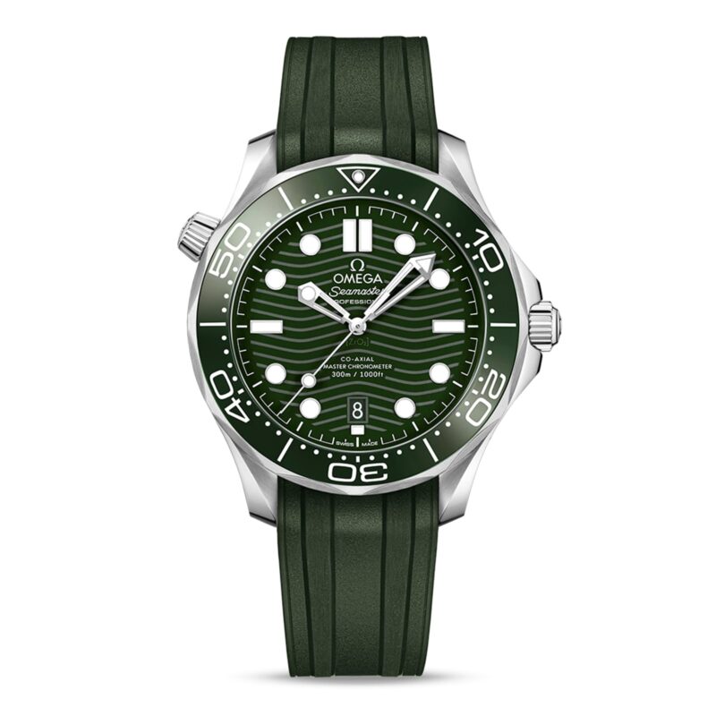 OMEGA SEAMASTER DIVER 300M CO AXIAL MASTER CHRONOMETER 42MM MENS WATCH GREEN O21032422010001