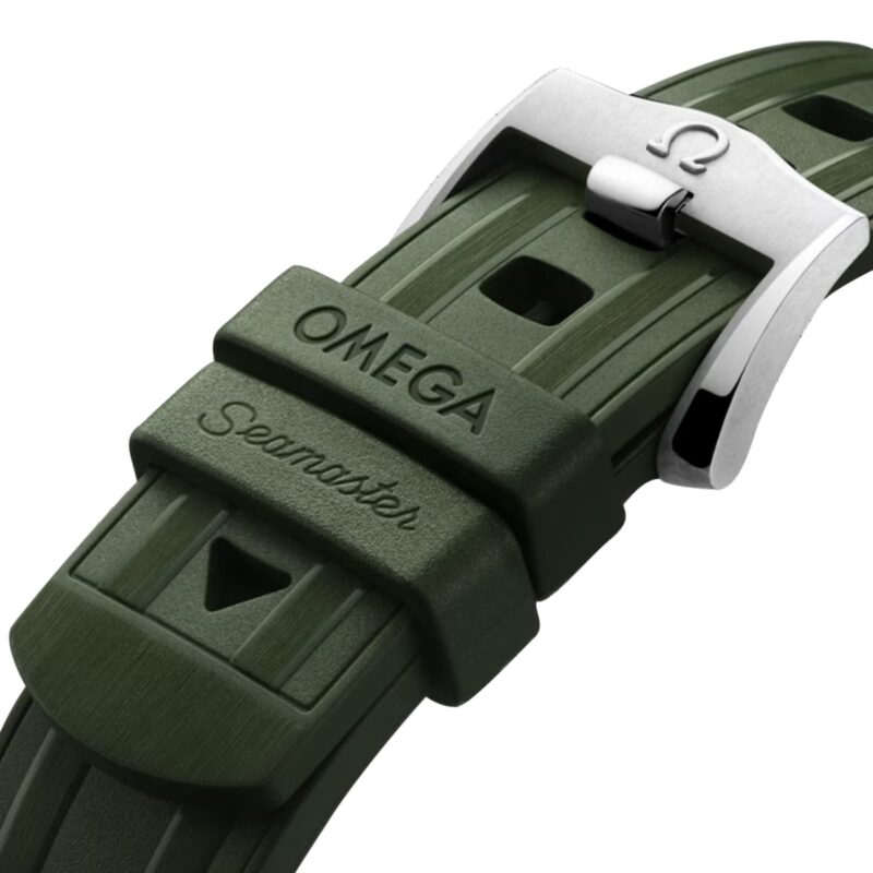 OMEGA SEAMASTER DIVER 300M CO AXIAL MASTER CHRONOMETER 42MM MENS WATCH GREEN O21032422010001 - Image 4