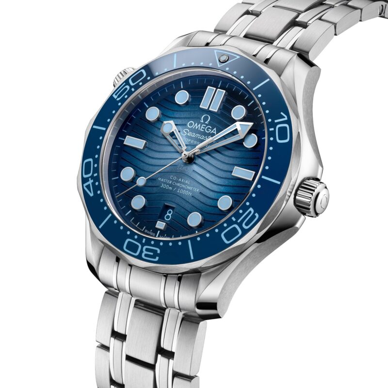 OMEGA SEAMASTER DIVER 300M CO AXIAL MASTER CHRONOMETER 42MM SUMMER BLUE O21030422003003 - Image 3