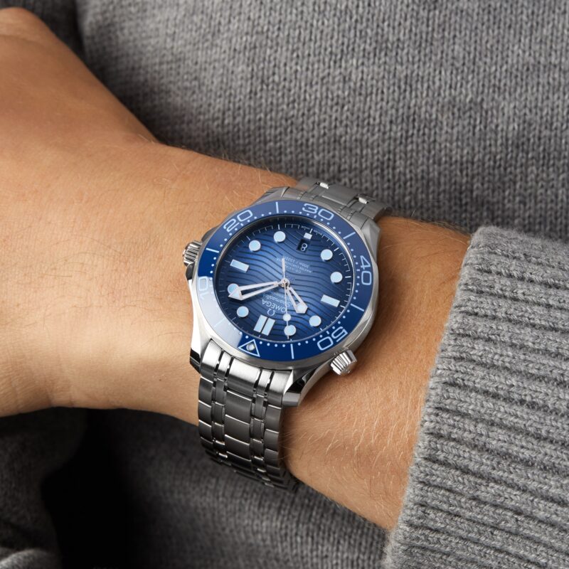 OMEGA SEAMASTER DIVER 300M CO AXIAL MASTER CHRONOMETER 42MM SUMMER BLUE O21030422003003 - Image 7