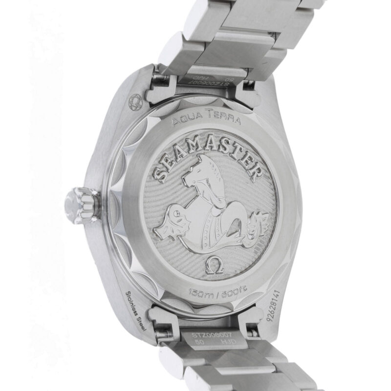 OMEGA SEAMASTER AQUA TERRA 150M LADIES 28MM QUARTZ DIAMOND DOT WATCH O22010286055001 - Image 4
