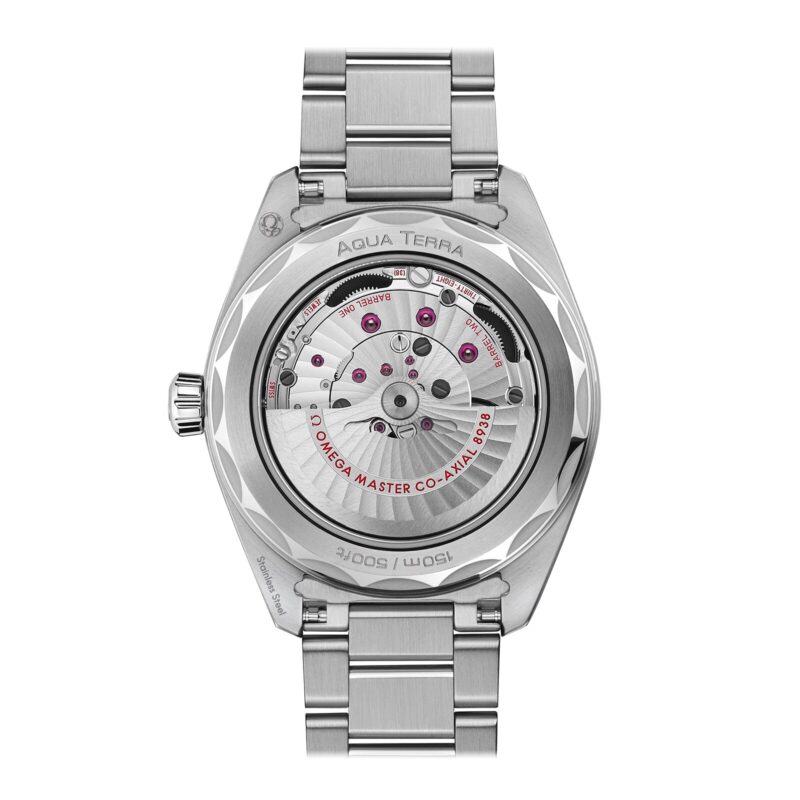 OMEGA SEAMASTER AQUA TERRA 150M CO AXIAL MASTER CHRONOMASTER GMT WORLDTIMER 43MM MENS WATCH GREEN O22030432210001 - Image 2