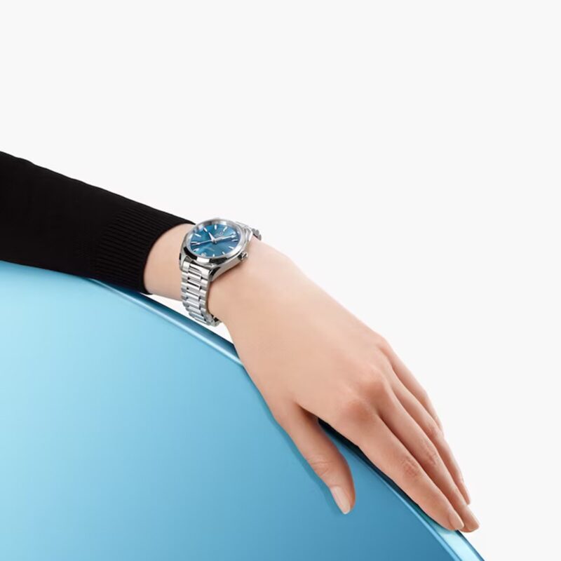 OMEGA SEAMASTER AQUA TERRA 150M CO AXIAL MASTER CHRONOMETER 34MM LADIES WATCH BLUE O22010342003002 - Image 3