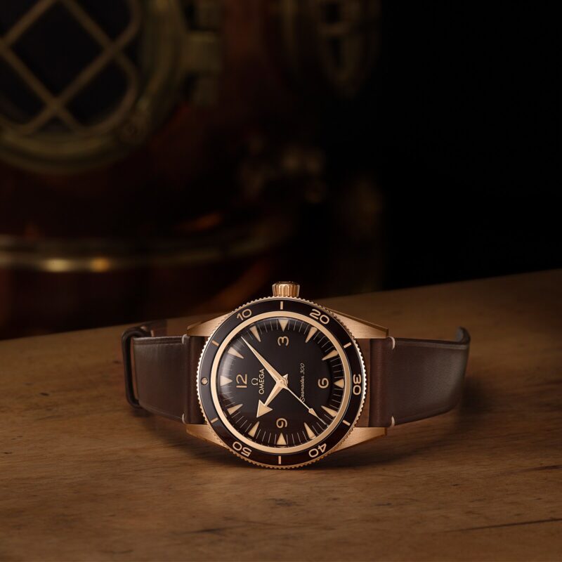OMEGA SEAMASTER 300 CO AXIAL MASTER CHRONOMETER 41MM BRONZE GOLD O23492412110001 - Image 6