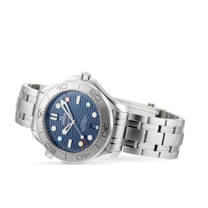 OMEGA SEAMASTER DBLQUOTE.BEIJING 2022 DBLQUOTE. DIVER 300M CO AXIAL MASTER CHRONOMETER 42MM MENS WATCH O52230422003001 - Image 4
