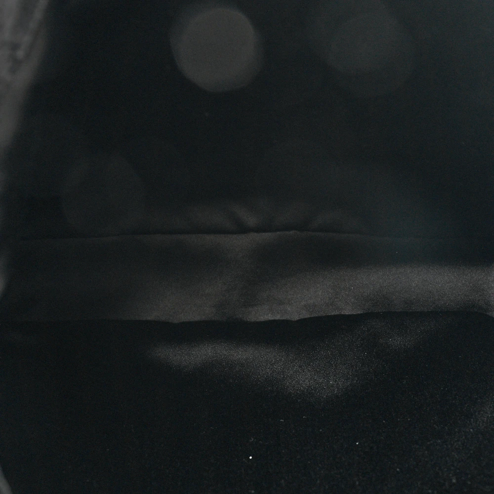 GUCCI SMALL JACKIE 1961 HOBO BLACK GG MONOGRAM VELVET SILVER HARDWARE - Image 7