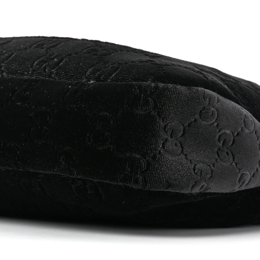 GUCCI SMALL JACKIE 1961 HOBO BLACK GG MONOGRAM VELVET SILVER HARDWARE - Image 8