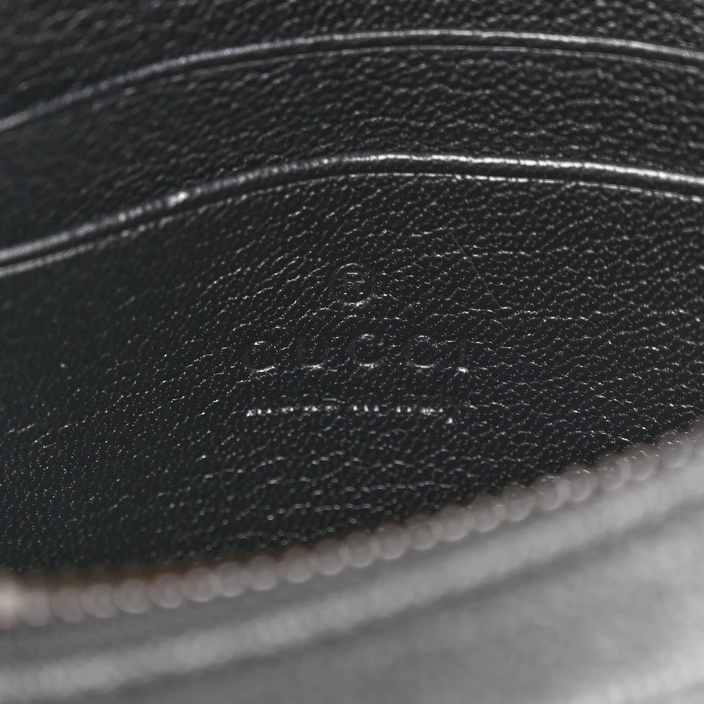 GUCCI SMALL APHRODITE SHOULDER BAG BLACK GOATSKIN LEATHER BRASS HARDWARE - Image 2