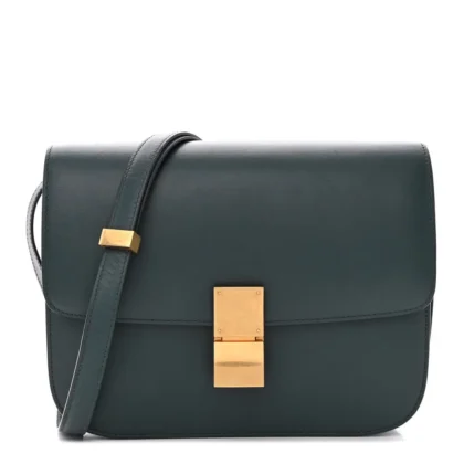 CELINE MEDIUM CLASSIC BOX FLAP BAG AMAZONE BOX CALFSKIN LEATHER