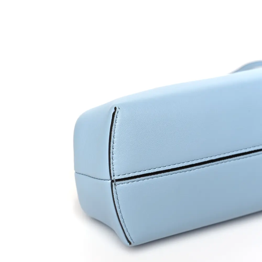 FENDI SMALL FENDI FIRST AZZURRO BABY SHINY NAPPA LEATHER GOLD HARDWARE - Image 4