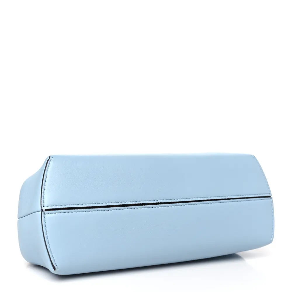 FENDI SMALL FENDI FIRST AZZURRO BABY SHINY NAPPA LEATHER GOLD HARDWARE - Image 6