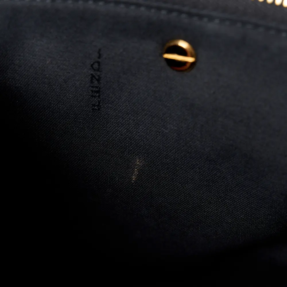 FENDI MEDIUM LOGO EMBROIDERED BY THE WAY BOSTON BAG GREZZO/BLACK CANVAS & KING VITELLO LEATHER GOLD HARDWARE - Image 11