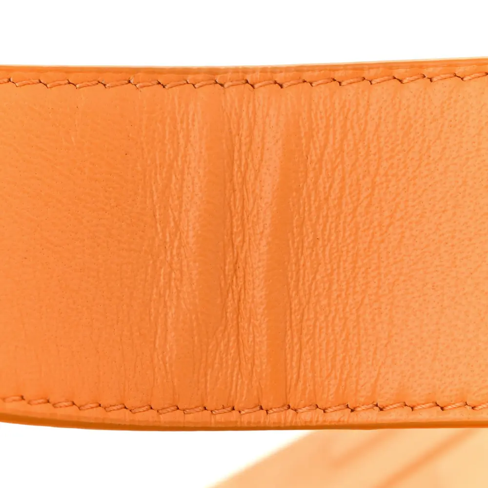 FENDI FF 1974 EMBOSSED BAGUETTE CLEMENTINE NAPPA LEATHER GOLD HARDWARE - Image 10