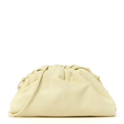 BOTTEGA VENETA MINI THE POUCH ZEST WASHED BUTTER CALF LEATHER