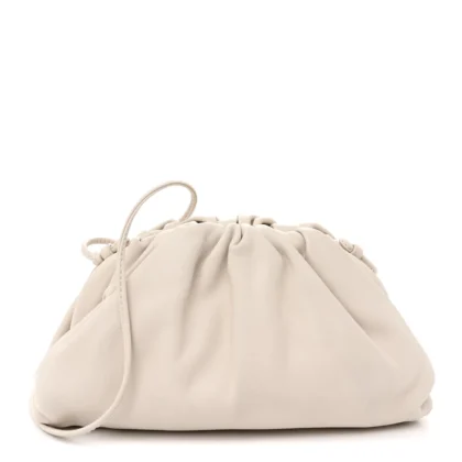 BOTTEGA VENETA MINI THE POUCH PLASTER BUTTER CALF LEATHER