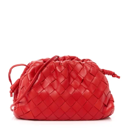 BOTTEGA VENETA MINI INTRECCIATO THE POUCH LOLLIPOP NAPPA LEATHER