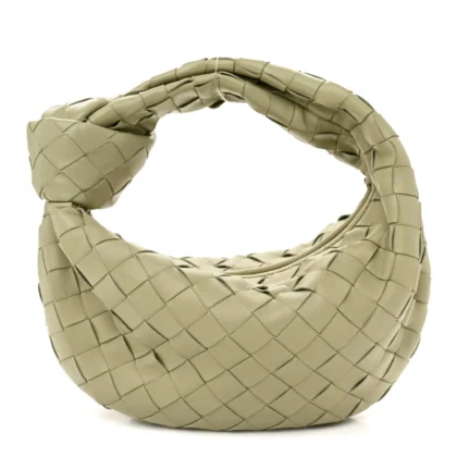 BOTTEGA VENETA MINI INTRECCIATO JODIE TRAVERTINE NAPPA LEATHER