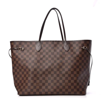 LOUIS VUITTON NEO NEVERFULL GM DAMIER EBENE CANVAS CHERRY INTERIOR