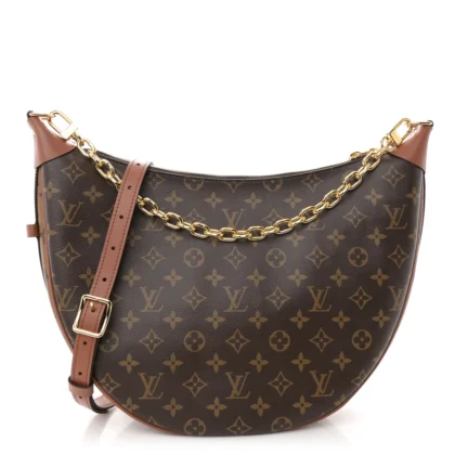 LOUIS VUITTON LOOP HOBO REVERSE MONOGRAM CANVAS GOLD HARDWARE
