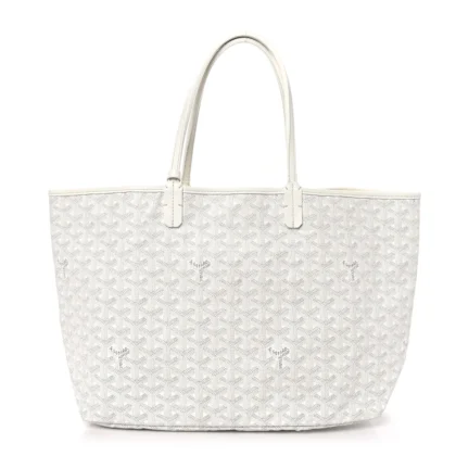 GOYARD SAINT LOUIS PM WHITE GOYARDINE CANVAS