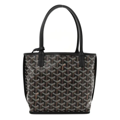 GOYARD MINI REVERSIBLE ANJOU BLACK GOYARDINE CANVAS