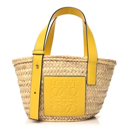 LUSHENTIC LOEWE BASKET TOTE BAG | LUXE RAFFIA LEATHER