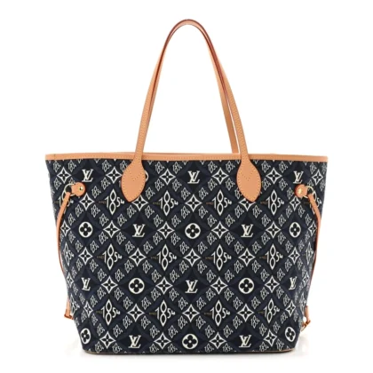 LOUIS VUITTON NEVERFULL MM BLUE JACQUARD SINCE 1854