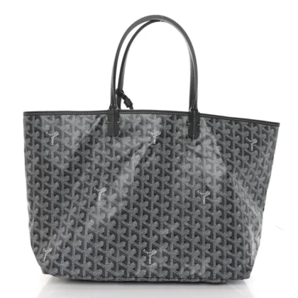 GOYARD SAINT LOUIS TOTE PM GREY GOYARDINE CANVAS