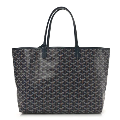 GOYARD SAINT LOUIS TOTE PM NAVY GOYARDINE CANVAS