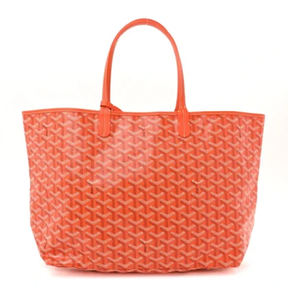 GOYARD SAINT LOUIS TOTE PM ORANGE GOYARDINE CANVAS