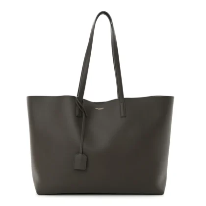 SAINT LAURENT LARGE SHOPPING TOTE PEBBLE CALFSKIN LEATHER