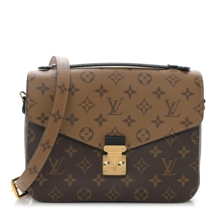 LOUIS VUITTON POCHETTE METIS PM REVERSE MONOGRAM CANVAS GOLD HARDWARE