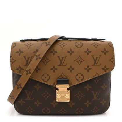 LOUIS VUITTON POCHETTE METIS PM REVERSE MONOGRAM CANVAS GOLD HARDWARE