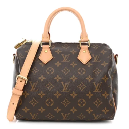 LOUIS VUITTON SPEEDY BANDOULIERE 25 MONOGRAM CANVAS GOLD HARDWARE