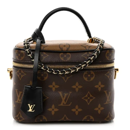 LOUIS VUITTON VANITY PM REVERSE MONOGRAM CANVAS GOLD HARDWARE