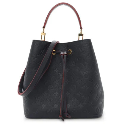 LOUIS VUITTON NEONOE MM MARINE ROUGE EMPREINTE LEATHER