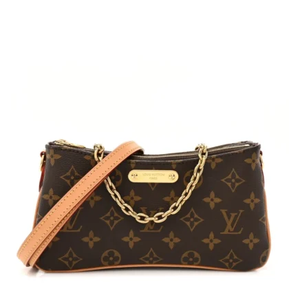 LOUIS VUITTON IVY WALLET ON CHAIN PM MONOGRAM CANVAS GOLD HARDWARE