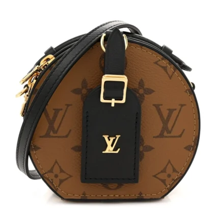 LOUIS VUITTON BO?TE CHAPEAU BB REVERSE MONOGRAM CANVAS GOLD HARDWARE