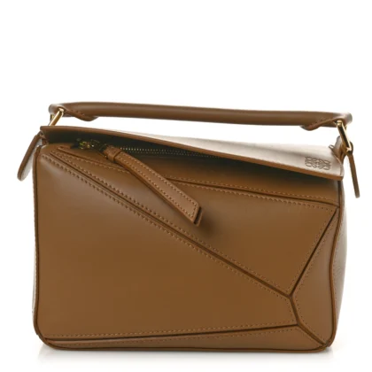 LOEWE PUZZLE BAG SMALL OAK CALFSKIN LEATHER