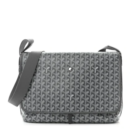 GOYARD MEDIUM CAPETIEN MESSENGER BAG GREY GOYARDINE CANVAS